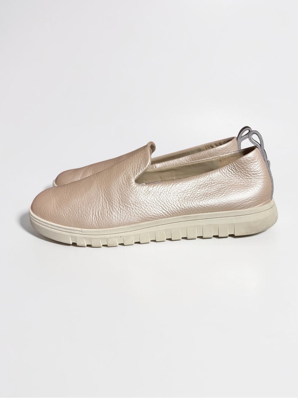 🌻Vionic Uptown Willa Slip On Sneaker Light Pale Pink Leather Arch Support sz 8